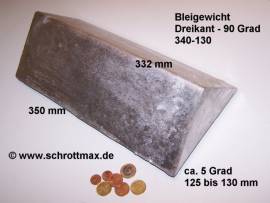 050 Dreikant Bleigewicht 340-130-winklig - Bild vergr��ern 