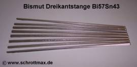 034 Bismut Zinn Bi57Sn43 Giemetall als Dreikantstange - Bild vergrern 