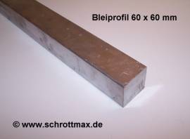 055 Blei Vierkantprofil 60 x 60 - 100 mm - Bild vergr��ern 