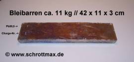 007 Blei Pb99,94 Gie�metall als ca. 12 kg Bleibarren - Bild vergr��ern 