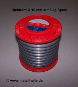 510 Bleidraht � 10,0 mm auf 5 kg Spule - Bild vergr��ern 