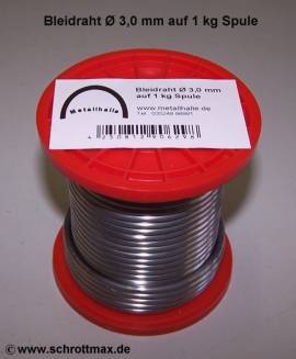 103 Bleidraht  3,0 mm auf 1 kg Spule - Bild vergrern 