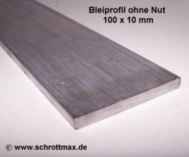 060 Bleiprofil Vierkant 100 x 10 - 100 mm - Bild vergrern 