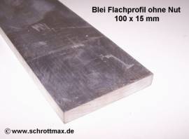065 Bleiprofil Vierkant 100 x 15 - 100 mm - Bild vergr��ern 