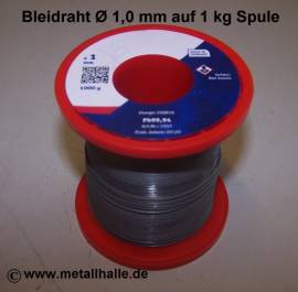 101 Bleidraht � 1,0 mm auf 1 kg Spule - Bild vergr��ern 
