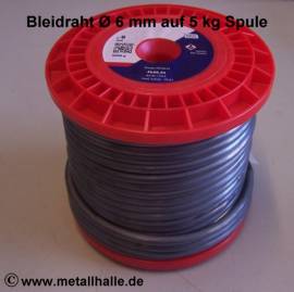506 Bleidraht � 6,0 mm auf 5 kg Spule - Bild vergr��ern 
