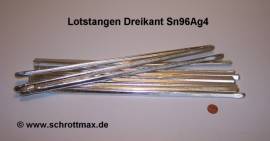 096 Silberlot 1 kg Sn96Ag4 als Dreikantstangen - Bild vergr��ern 
