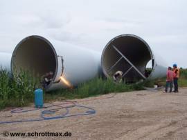 020 Windrad zerlegen Windpark Mautitz - Bild vergrern 