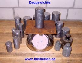 004 Zuggewichte / Uhrengewichte f�r Wanduhr 1,50 kg - Bild vergr��ern 