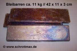 007 Blei Pb99,94 Gie�metall als ca. 12 kg Bleibarren - Bild vergr��ern 