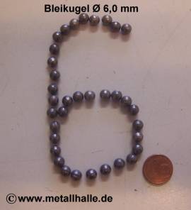 060 Bleikugeln  6,0 mm
