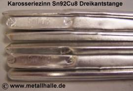 092 Karosseriezinn Sn92Cu8 als Dreikantstange bleifrei
