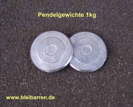 020 Pendelgewicht fr Uhr 1,0 kg - Bild vergrern 